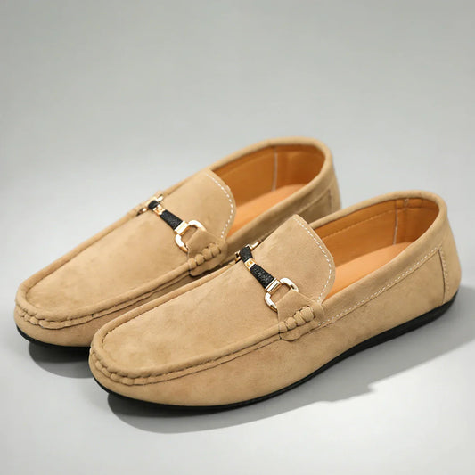 Bellano | Men's Suede Horsebit Slip On Loafers