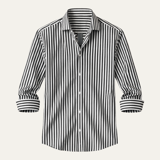 Asheville | Men's Striped Long Sleeve Button Up Shirt