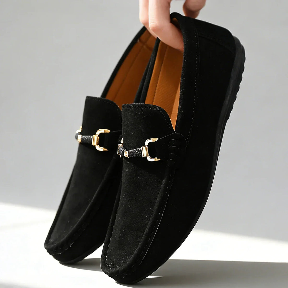 Bellano | Men's Suede Horsebit Slip On Loafers