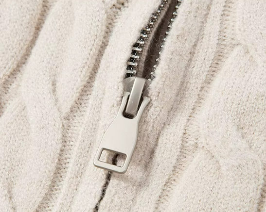 Men's Wool Zip-Up Cardigan | Savoni