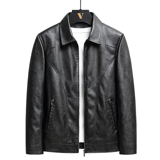 Verano | Men's Classic Zip Up Leather Jacket